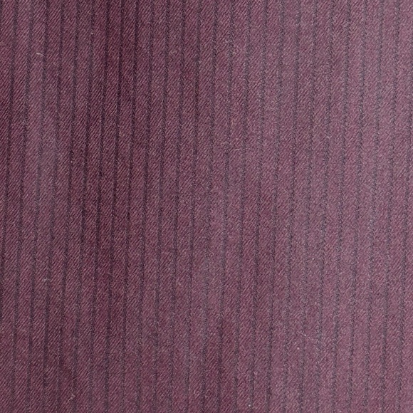 Van Huesen Button Down Dress Shirt Light Pinstripe Over Maroon Long Sleeve M - Picture 4 of 9